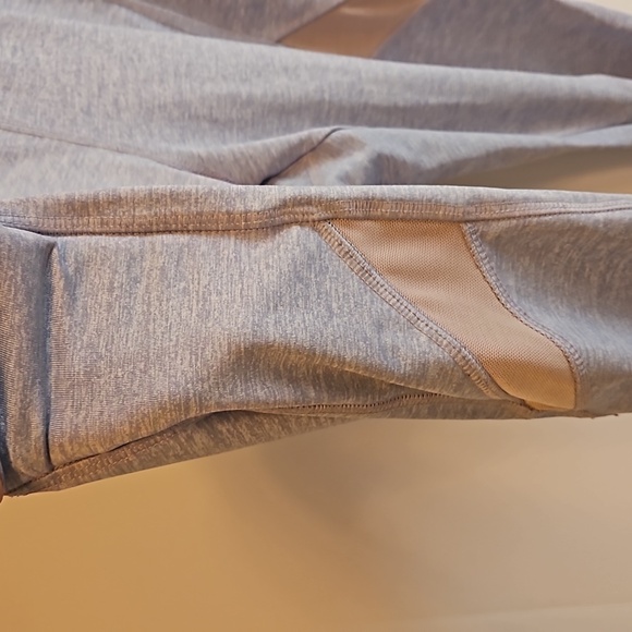 Forever 21 workout leggings atletic light blue mesh panel boho gym essentials - Picture 9 of 16